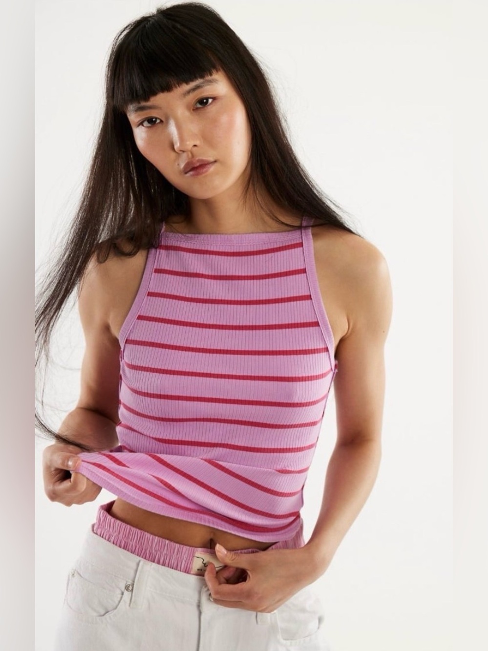 FREE PEOPLE We The Free Mia Striped Tank Top